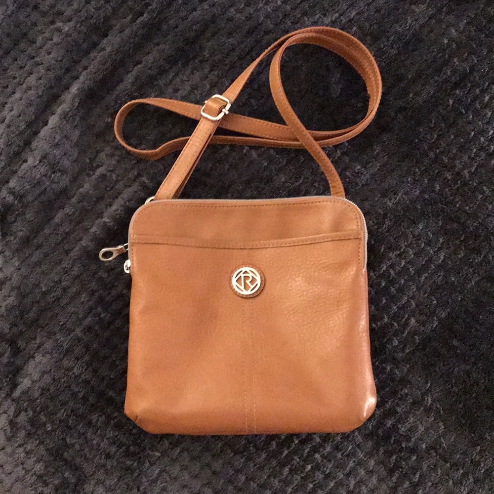 Tan over the shoulder bag